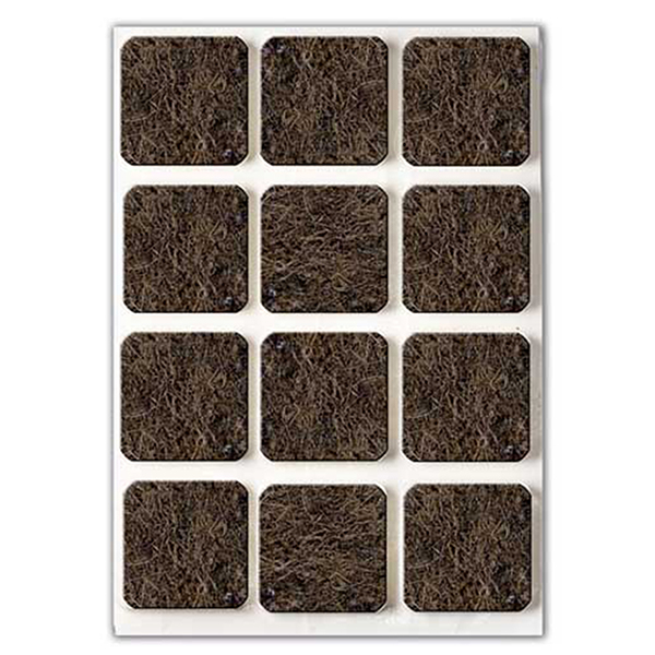 FIELTRO ADHESIVO MARRON BL20 PT2001 PROFER TOP 17X17MM