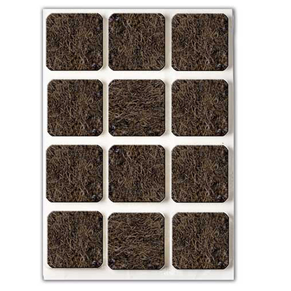 FIELTRO ADHESIVO MARRON BL12 PT2002 PROFER TOP 22X22 MM