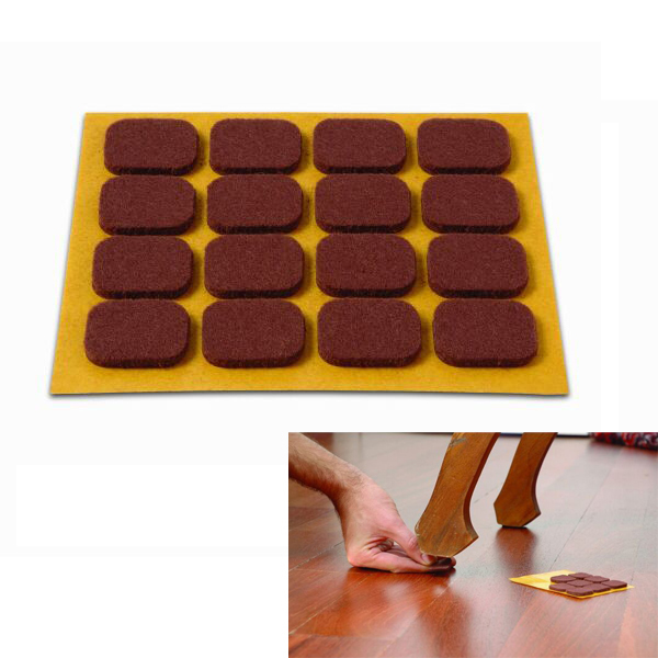 FIELTRO ADH. RECTANG.MARRON B70720M BRINOX 16X20 MM