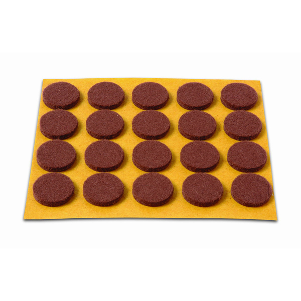 FIELTRO ADH. REDONDO MARRON 20 B70770M BRINOX 16 MM