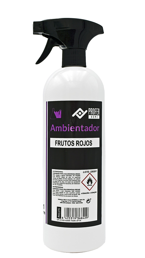 AMBIENTADOR PISTOLA FRUTOS ROJOS PH1175 PROFER HOME 1 L