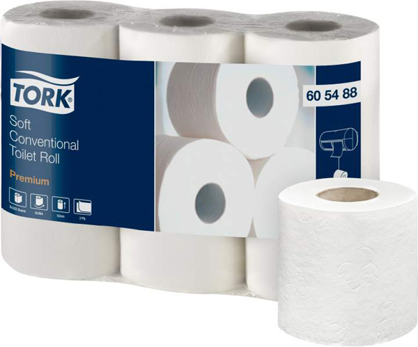 PAPEL HIGIENICO 2C PQ.6 - 40M 605488 TORK 322 SERV