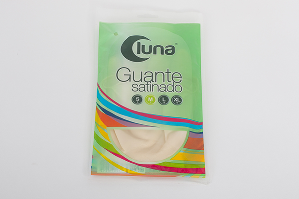GUANTE LATEX SATIN NATURAL GL117 LUNA M
