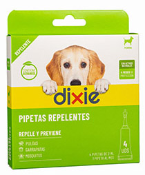 PIPETA ANTIPARASITOS PERRO 4UD 5001346 DIXIE -