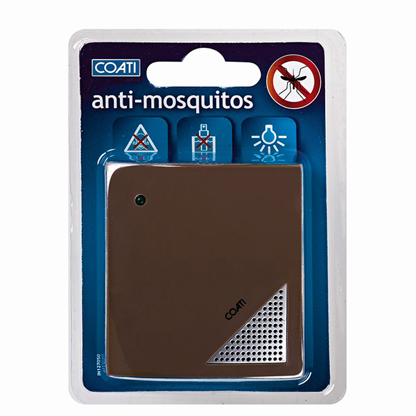 AHUYENTADOR MOSQUITOS GRIS ULTRASONIDOS IN290201 COATI 25 M2