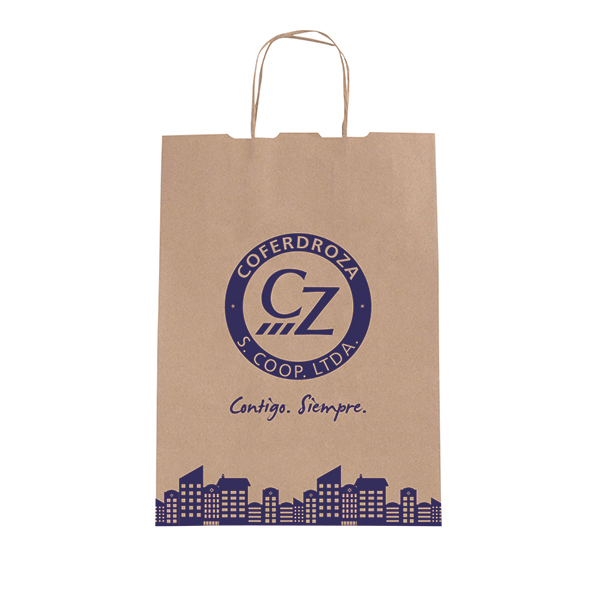 BOLSA PAPEL KRAFT ASA C/200  CZ 35+18X32CM