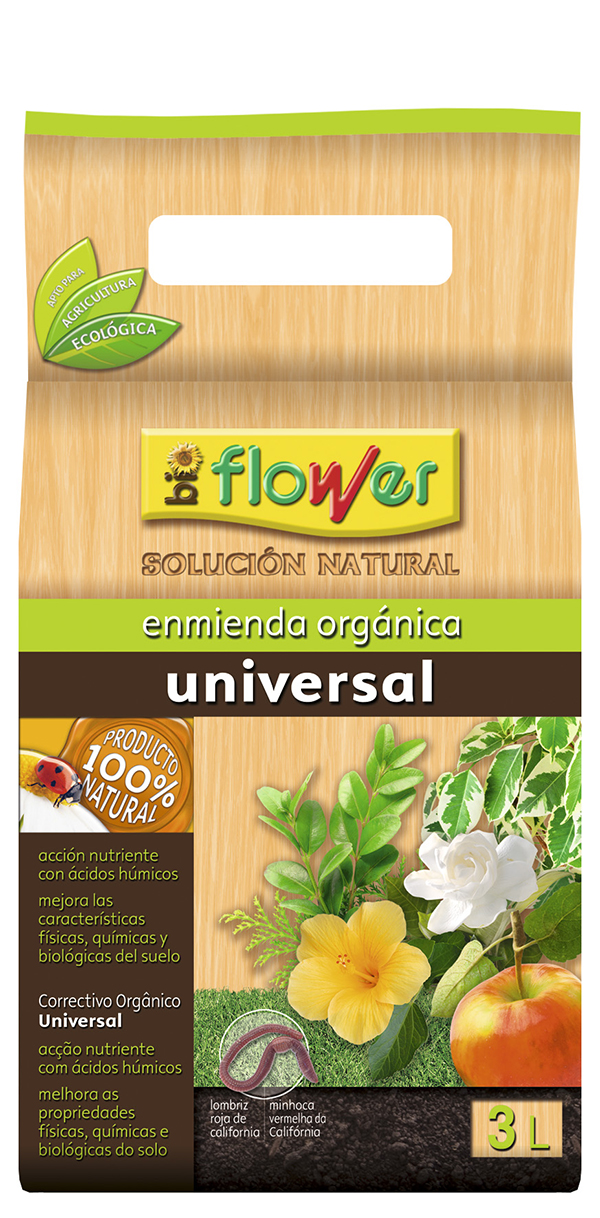 ABONO HUMUS LOMBRIZ 1-80106 FLOWER 3 L