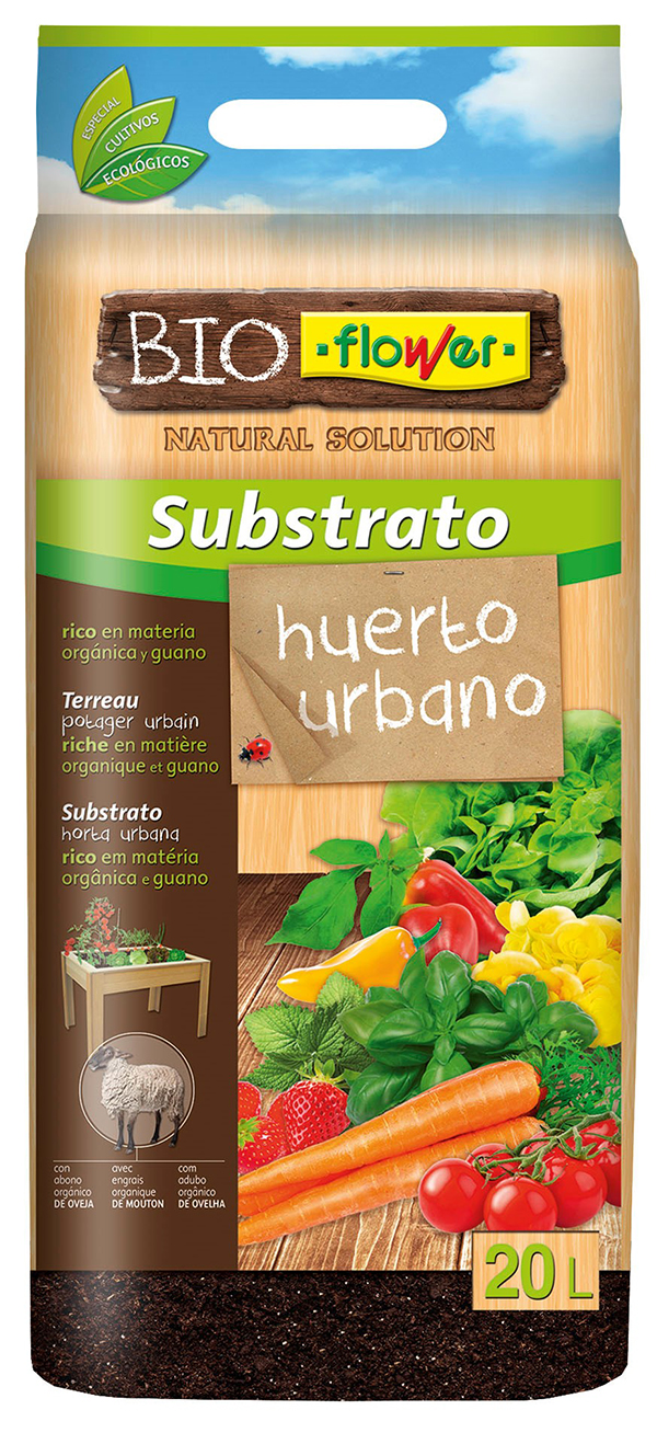 TIERRA MACETA HUERTO URBANO 480152 FLOWER 20 L