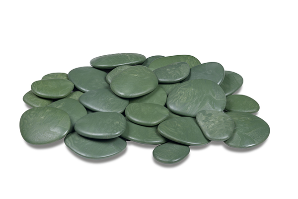 PIEDRA PLCO RECICLADO VERDE 90-100 PZAS 16668 GLOBAL 5-8 CM