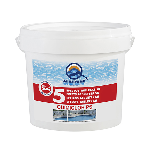 CLORO PS 5 EF. TABLETA 250 G 201805 QUIMICLOR 5 KG