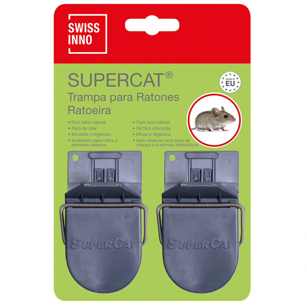 TRAMPA RATON CON CEBO 2 UD. 1 005 001 SUPERCAT -