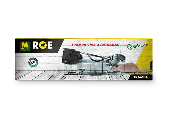 TRAMPA 3 ENTRADAS ROEDORES 231710 MASSO -