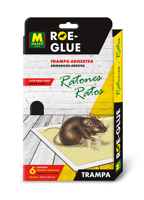 TRAMPA ADHESIVA RATONES 6ud 231741 MASSO -