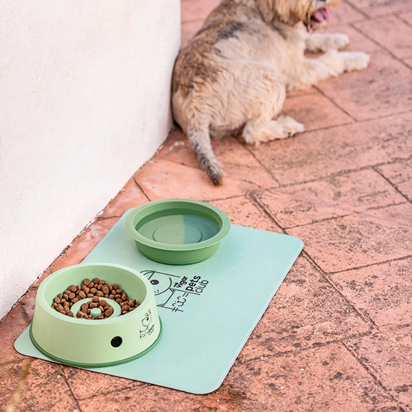 COMEDERO MASCOTAS VERDE 11584 PETS CLUB -