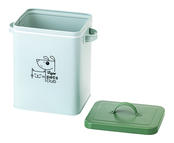 CONTENEDOR METAL COMIDA MASCOTAS 11553 PETS CLUB 5 L