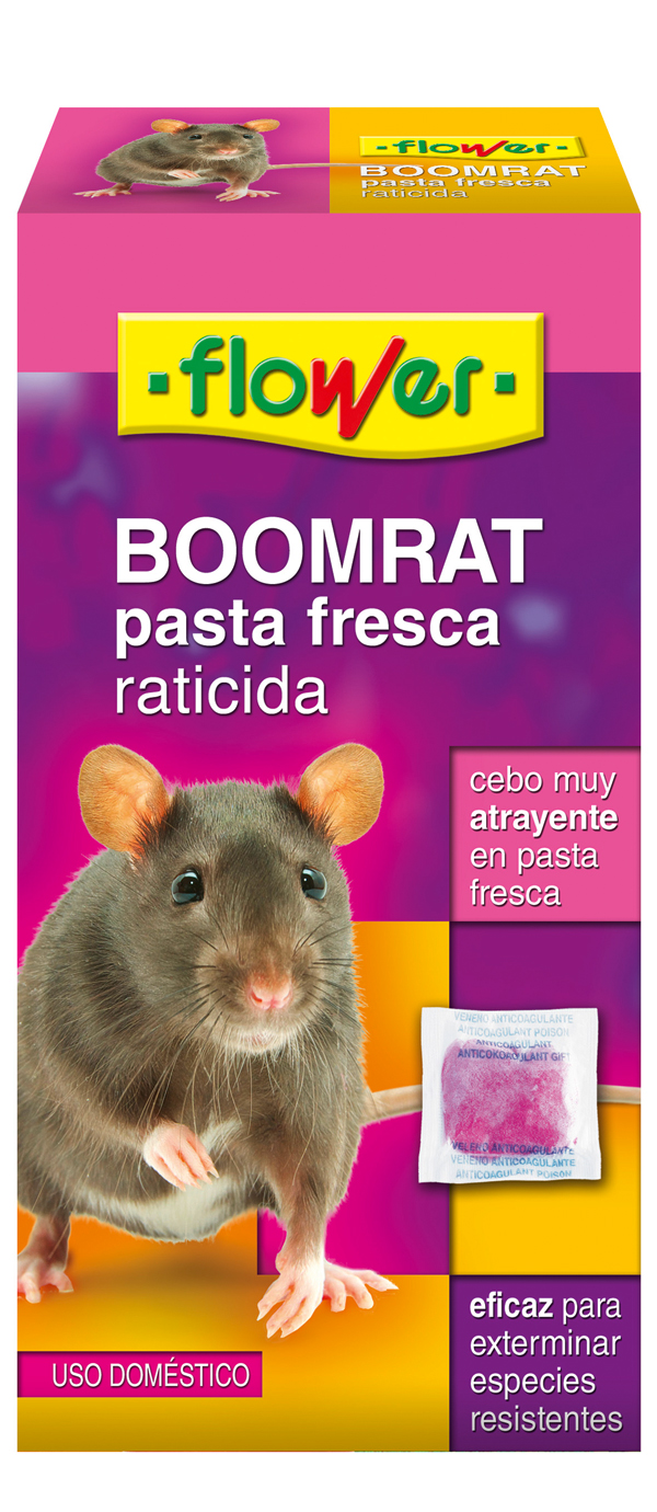 RATICIDA CEBO FRESCO BOOMRAT 20601 FLOWER 150 GR