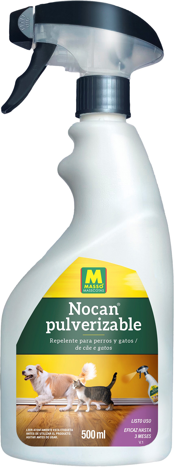 REPELENTE PERROS Y GATOS 230611N MASSO 500 ML