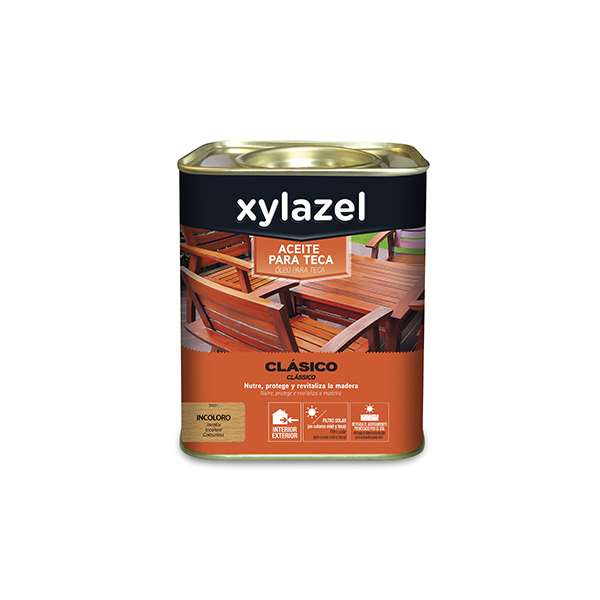 ACEITE PARA TECA INCOLORO 5833825 XYLAZEL 750 ML