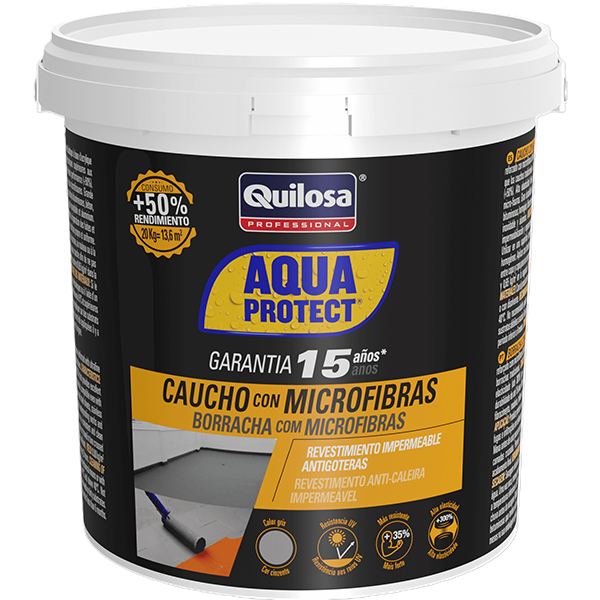 ANTIGOTERAS CAUCHO CON MICROFIBRAS GRIS 10042024 AQUAPROTECT 5 KG