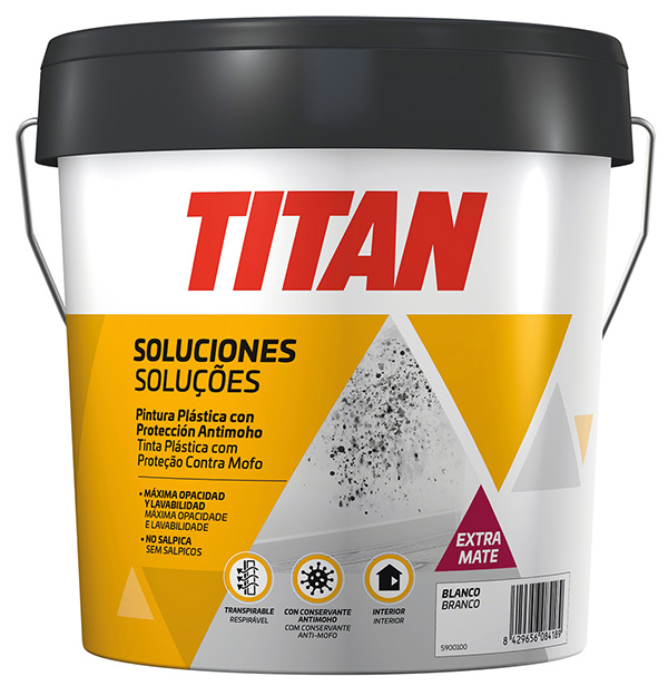 PINTURA ANTIMOHO PREPARACION BLANCO 5900100 TITAN 4 L