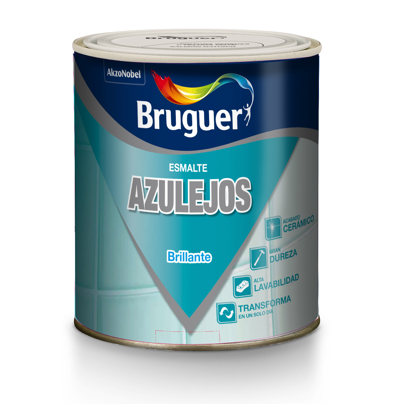 ESMALTE AZULEJO BR VERDE PISTA 5160697 BRUGUER 750 ML