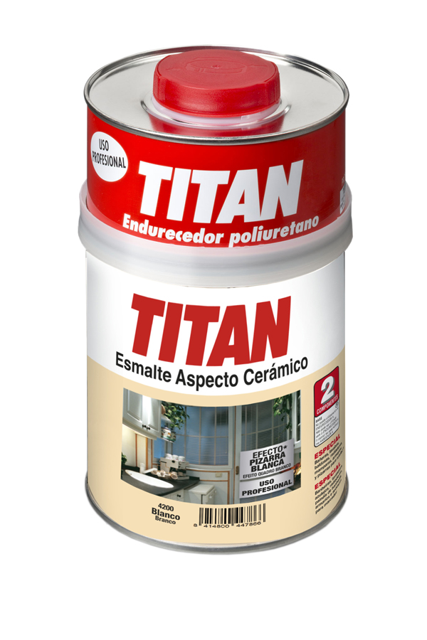ESMALTE CERAMICO SAT BLANCO 10C429034 TITAN 750 ML