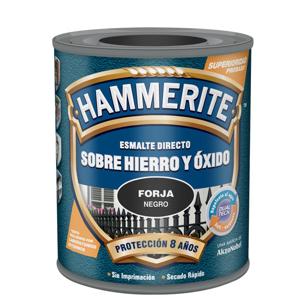 ESMALTE ANTIOXIDO FORJA NEGRO 5196471 HAMMERITE 2,5 L