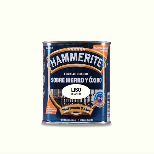 ESMALTE ANTIOXIDO LISO NEGRO 5093769 HAMMERITE 250 ML