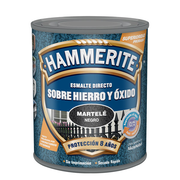 ESMALTE MARTELE GRIS 5093485 HAMMERITE 750 ML