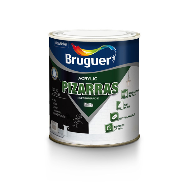 ESM ACRYLIC MATE PIZARRA NEGRO 5236734 BRUGUER 750 ML