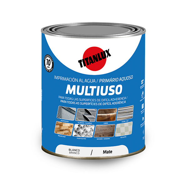 IMPRIMACION MULTIUSO AGUA BLANCO 06P304134 TITANLUX 750 ML