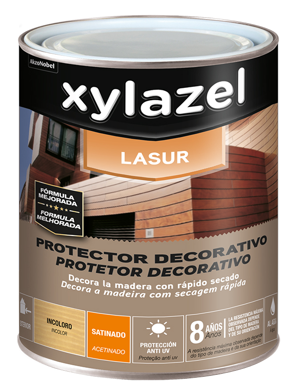 PROTECTOR MAD. LASUR AGUA SAT INCOLORO 5834251 XYLAZEL 4 L