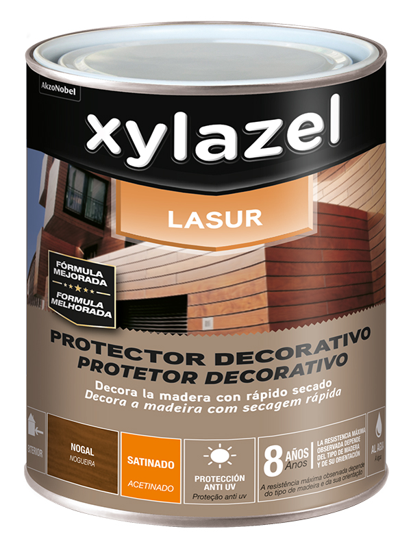 PROTECTOR MAD. LASUR AGUA SAT NOGAL 5834274 XYLAZEL 750 ML