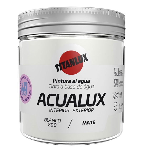 PINTURA MANUALIDADES BCO. MATE J12080075 ACUALUX 75 ML