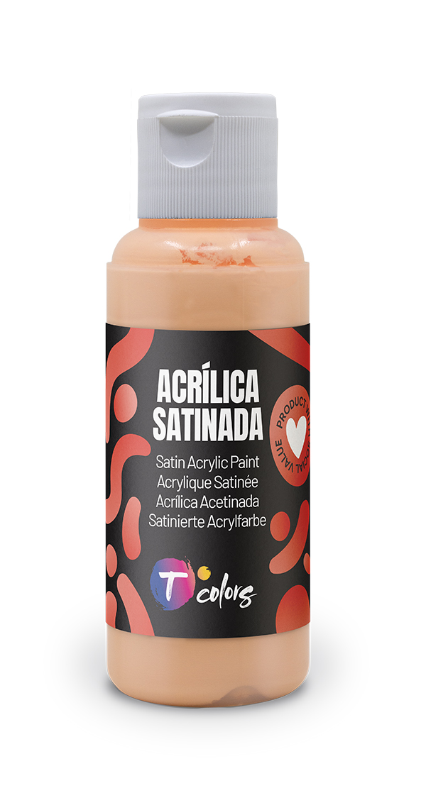 PINTURA MANUALIDADES ACRILICA SALMON SAT 34445 TCOLORS 80 ML
