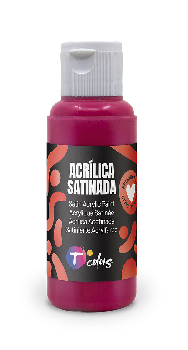 PINTURA MANUALIDADES ACRILICA MAGENTA SAT 34448 TCOLORS 80 ML