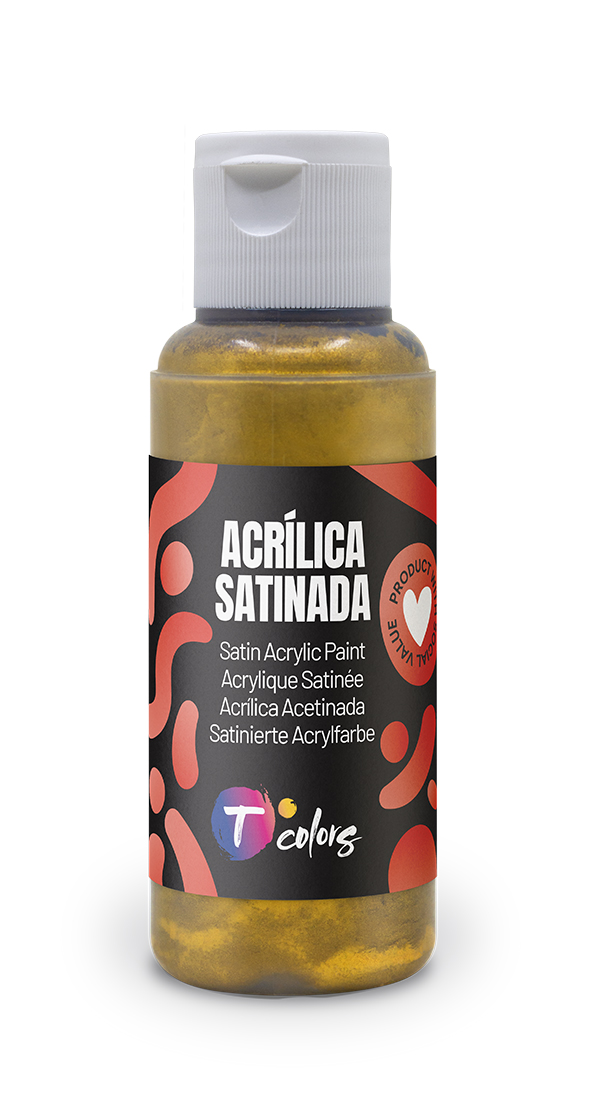 PINTURA MANUALIDADES ACRILICA ORO SAT 52303 TCOLORS 80 ML