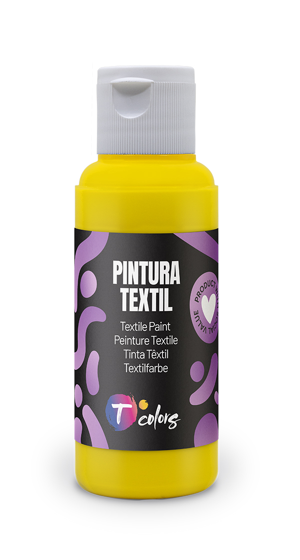 PINTURA TEXTIL AMARILLO 35505 TCOLORS 80 ML