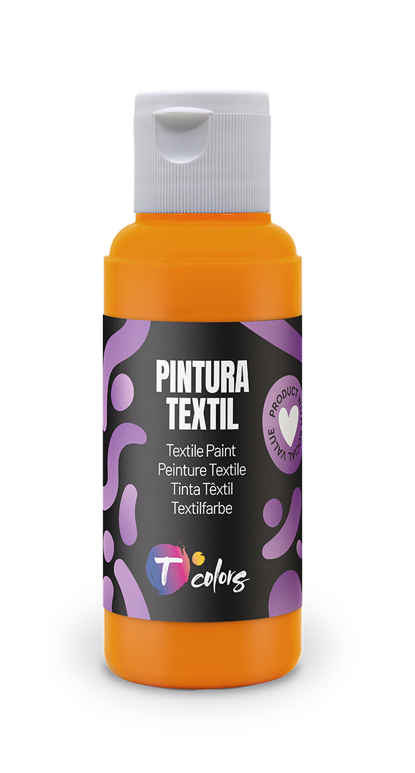 PINTURA TEXTIL NARANJA 35507 TCOLORS 80 ML