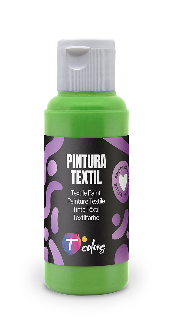 PINTURA TEXTIL VERDE CLARO 35512 TCOLORS 80 ML