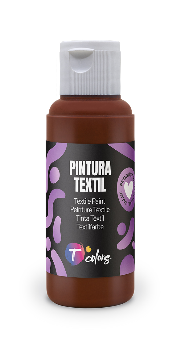 PINTURA TEXTIL MARRON 35514 TCOLORS 80 ML