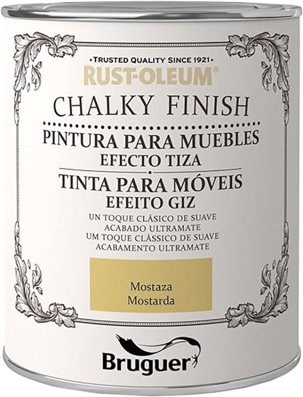 PINTURA MUEBLES TIZA MOSTAZA 5397515 RUST OLEUM - XYLAZEL 750 ML