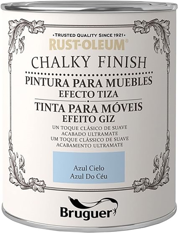 PINTURA MUEBLES TIZA AZUL CIEL 5397549 RUST OLEUM - XYLAZEL 750 ML