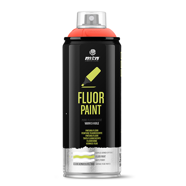 PINTURA AEROSOL ROJO FLUOR EX014PR0602 MONTANA 400 ML