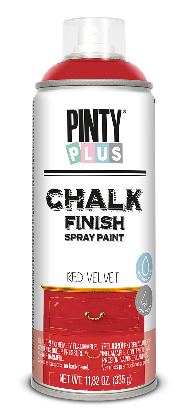 PINTURA SPRAY TIZA RED VELVET 804 PINTY PLUS 400 ML