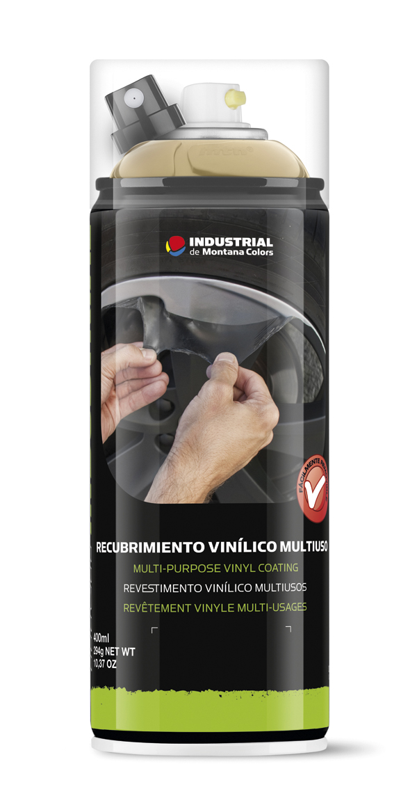 PINTURA AEROSOL VINILICO NEGRA EX014PV9011 MONTANA 400 ML