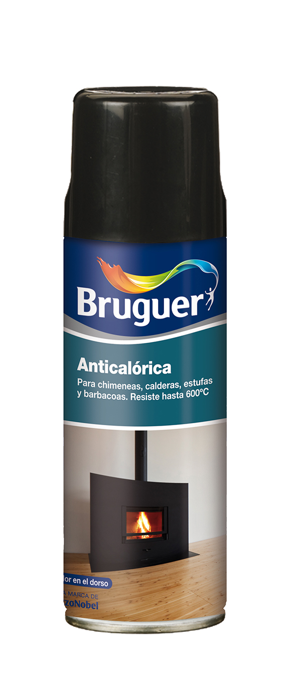 PINTURA SPRAY ANTICALORICA NEGRO 5197994 BRUGUER 400 ML
