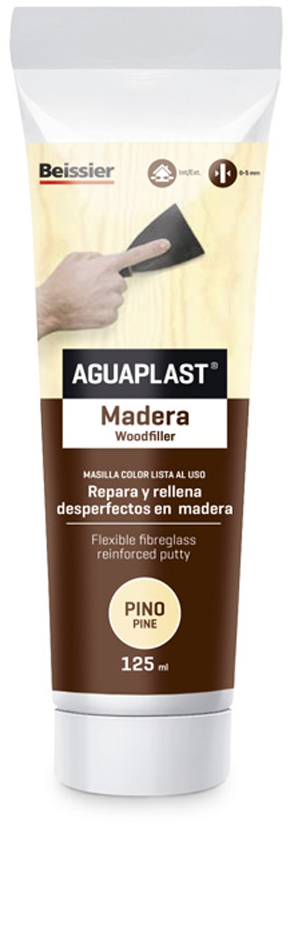 MASILLA REPARAR MADERA PINO 2279 AGUAPLAST 125 ML