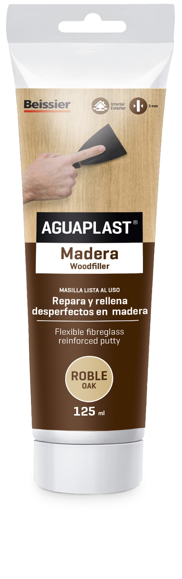 MASILLA REPARAR MADERA ROBLE 2283 AGUAPLAST 125 ML