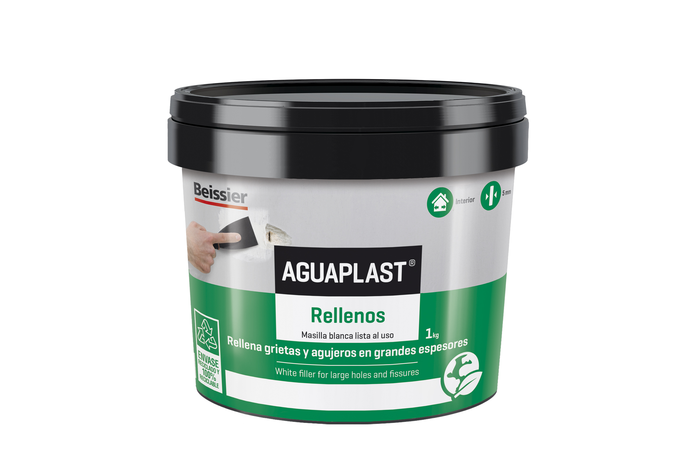 PLASTE PASTA C/GRUESA RELLENOS 820 AGUAPLAST 1 KG